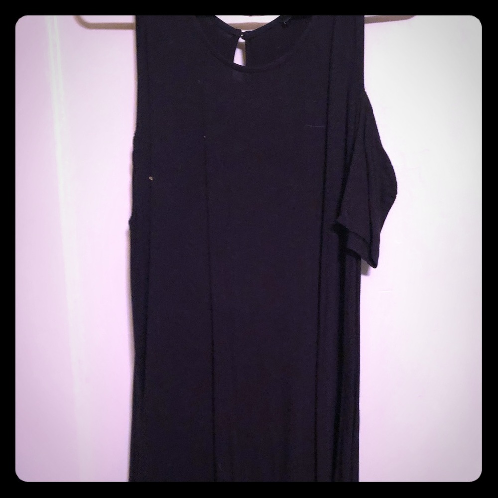 Cold shoulder swing dress